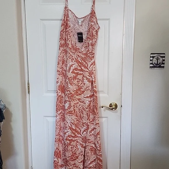 forever 21 wrap maxi dress Forever 21 Women's Spaghetti Strap Maxi Dress with Adjustable Tie Back, Flowing Tiered Skirt and Lightweight Casual Summer Silhouette, XS-XL